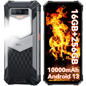 Oukitel WP26 4G Rugged Phone 6.58-inch 10000mAh Big Battery 48MP Camera Android 13(8GB+256GB NFC) OUKITEL