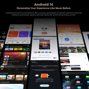Oukitel G3 rugged phone running Android 14 for smooth and secure user experience