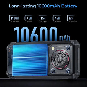 Oukitel WP36 4G rugged phone with 10600mAh big battery for long-lasting usage and outdoor activities