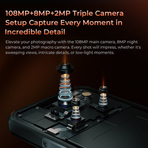 Oukitel WP55 5G rugged phone with 108MP main camera for ultra-clear photos and videos
