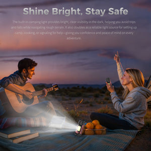 Oukitel WP56 5G rugged smartphone featuring built-in camping light for convenience during outdoor activities