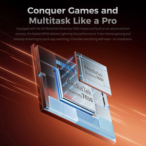 Oukitel WP56 5G rugged smartphone with MediaTek processor, providing high performance and fast speeds for gaming and multitasking