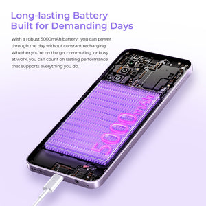 Oukitel C2 smartphone with 5000mAh long-lasting battery built for demanding days, offering all-day power and reliable performance