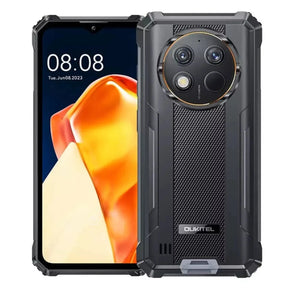 Oukitel WP28S 4G rugged phone in black with 6.52-inch display, 10600mAh big battery, 13MP camera, 16GB RAM, 128GB storage with NFC, Android 14