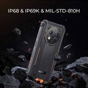 Oukitel WP28S 4G rugged phone with IP68 waterproof rating, resistant to water, dust and drops