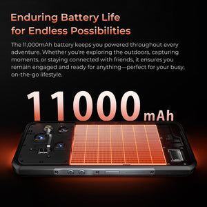Oukitel WP55 5G rugged phone with 11000mAh big battery for long-lasting power